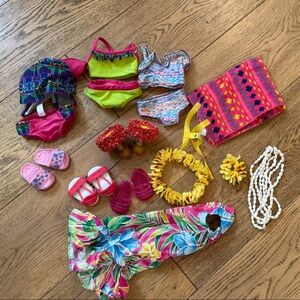 American Girl (& ILY) Doll Beach/Vacation Clothing and Accessories Bundle